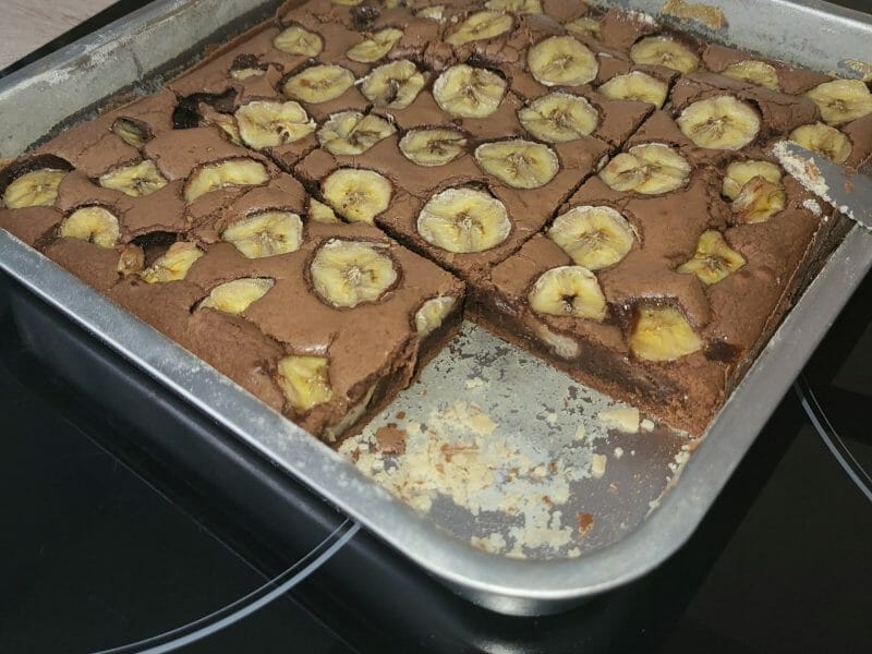 Cliquez pour zoomer ! Brownie fondant choco-banane Thermomix par Lync
