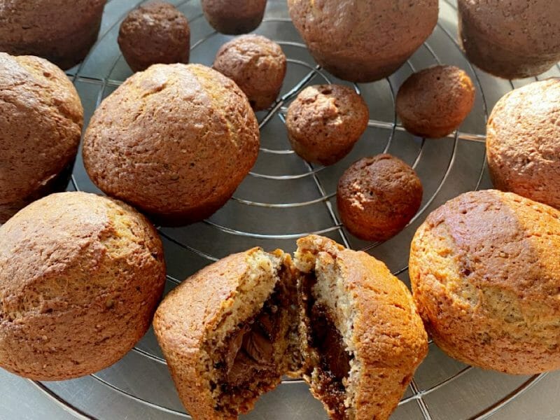 Cliquez pour zoomer ! Muffins à la banane Thermomix par Tiboutch