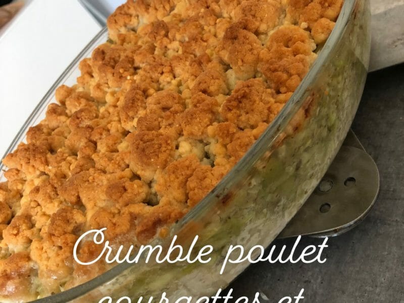 Cliquez pour zoomer ! Crumble poulet, courgettes et parmesan Thermomix par Tiboutch