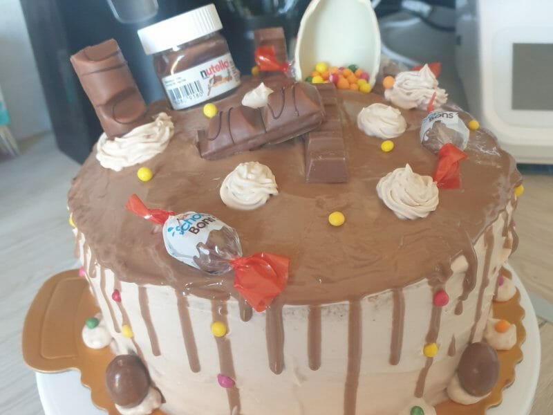 Cliquez pour zoomer ! Layer cake Kinder Bueno Thermomix par mercedes_8