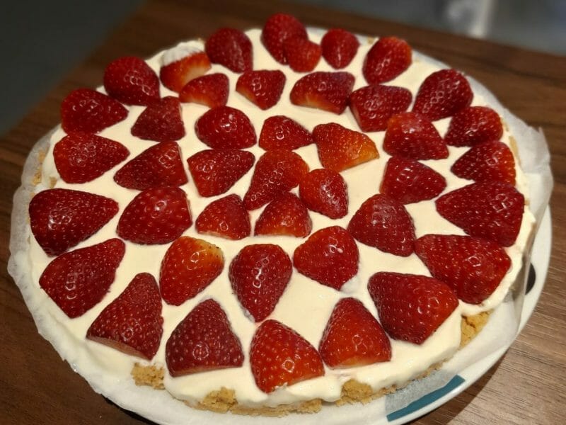 Cliquez pour zoomer ! Tarte aux fraises sans cuisson Thermomix par marina_223
