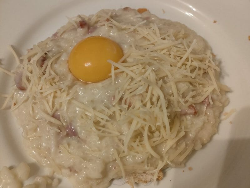 Cliquez pour zoomer ! Risotto façon carbonara Thermomix par marina_224