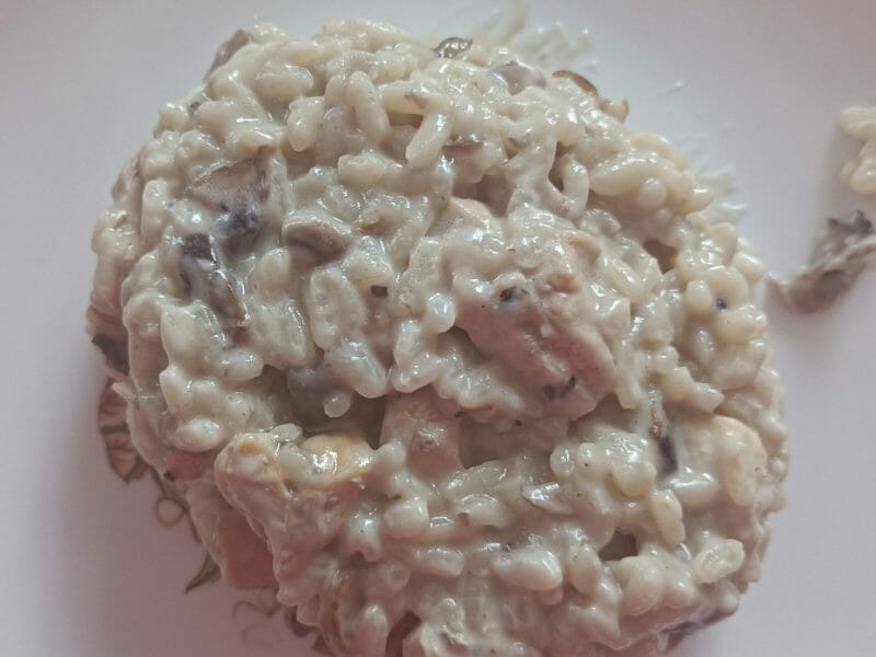 Cliquez pour zoomer ! Risotto poulet et champignons Thermomix par delf_7