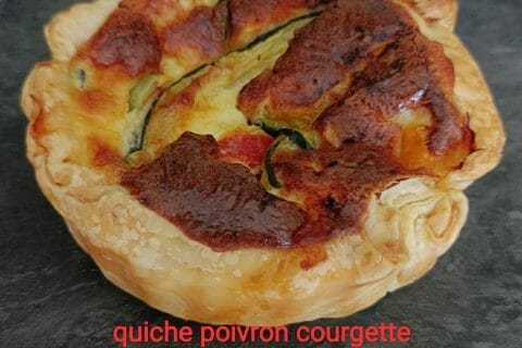 Cliquez pour zoomer ! Quiche poivrons et courgettes Thermomix par delf_7