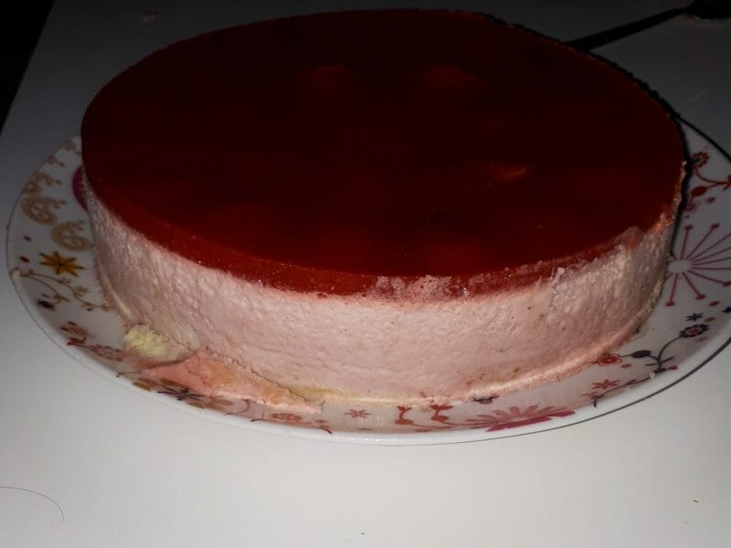 Cliquez pour zoomer ! Bavarois aux fraises Thermomix par sanchita
