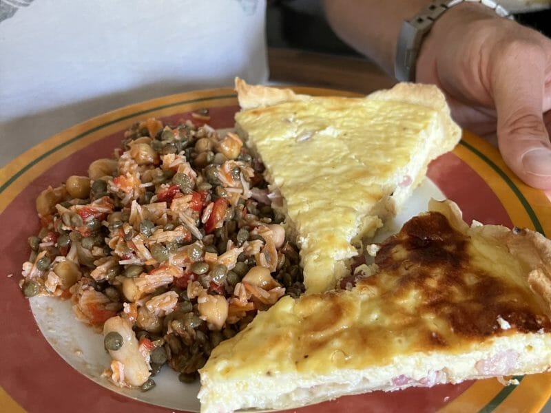 Cliquez pour zoomer ! Salade de légumineuses aux bâtonnets de crabe Thermomix par Nimaux