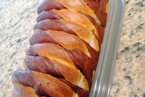 Cliquez pour zoomer ! Brioche marbrée Thermomix par vallavi