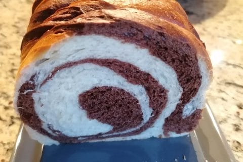 Cliquez pour zoomer ! Brioche marbrée Thermomix par vallavi