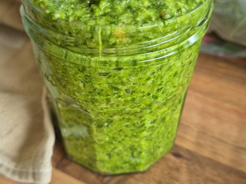 Cliquez pour zoomer ! Pesto aux fanes de radis Thermomix par jujuchoupette