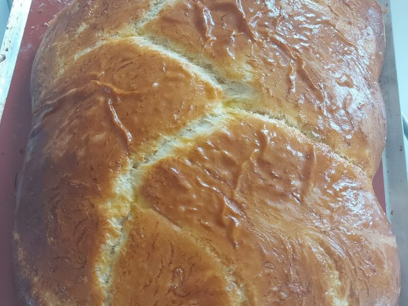 Cliquez pour zoomer ! Brioche tressée à la mie filante Thermomix par peps0605