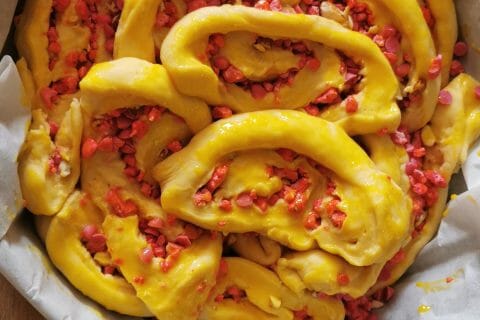 Cliquez pour zoomer ! Brioche aux pralines roses Thermomix par gou3t_36