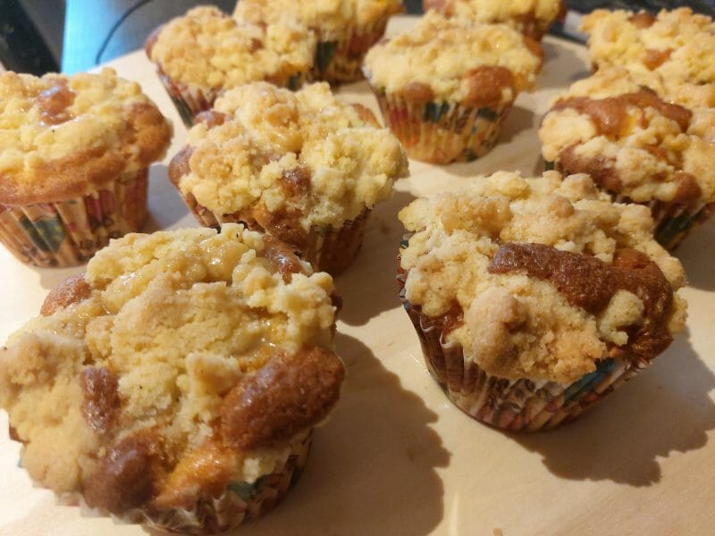 Cliquez pour zoomer ! Muffins aux pommes façon crumble Thermomix par magali_235
