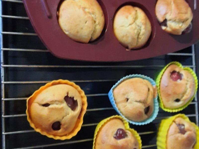 Cliquez pour zoomer ! Muffins aux cerises Thermomix par mam_37