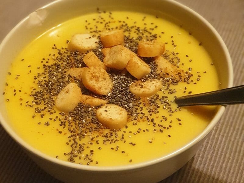 Cliquez pour zoomer ! Velouté parmentier au piment d’espelette Thermomix par daddyayr