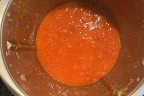 Cliquez pour zoomer ! Pâtes sauce aux poivrons grillés Thermomix par Laurent