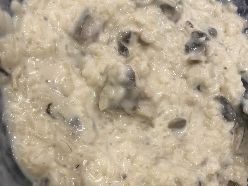 Cliquez pour zoomer ! Risotto poulet et champignons Thermomix par celine_1130