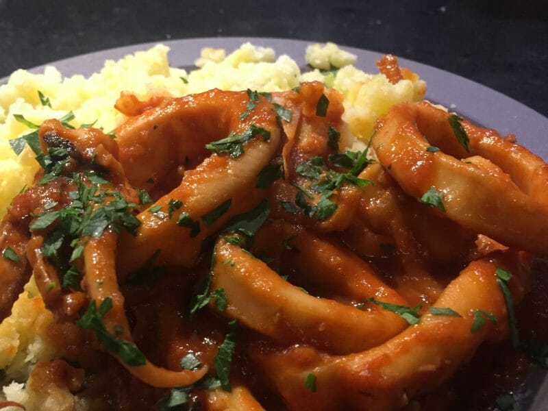 Cliquez pour zoomer ! Encornets à la provençale Thermomix par Myriam