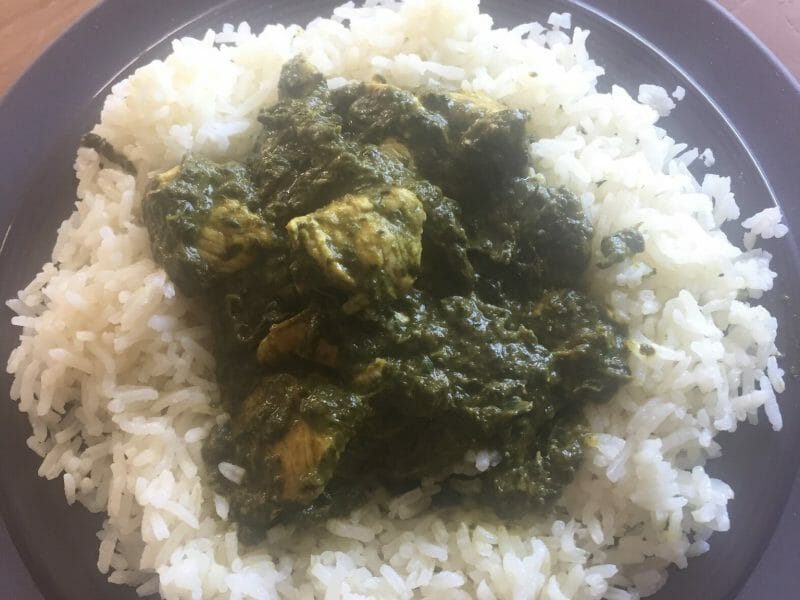 Cliquez pour zoomer ! Poulet Palak Thermomix par Myriam
