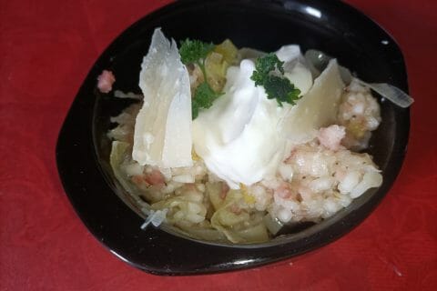Cliquez pour zoomer ! Risotto poireaux et lardons Thermomix par emilie_939
