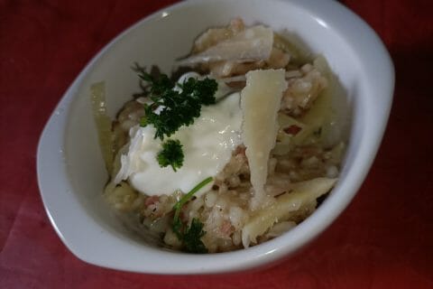 Cliquez pour zoomer ! Risotto poireaux et lardons Thermomix par emilie_939