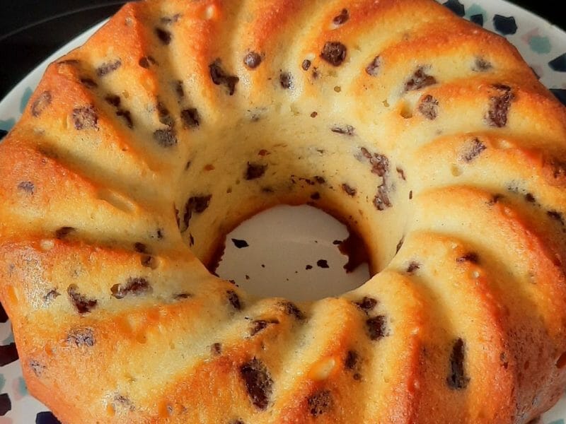 Cliquez pour zoomer ! Cake à la ricotta et aux pépites de chocolat Thermomix par sansan1233