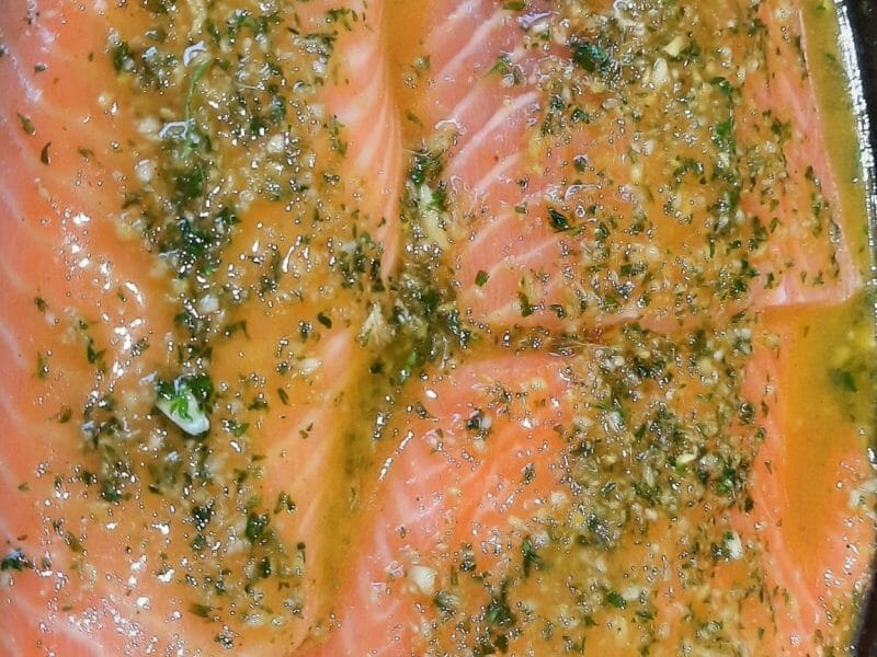 Cliquez pour zoomer ! Saumon au citron et à l’ail Thermomix par sansan1233