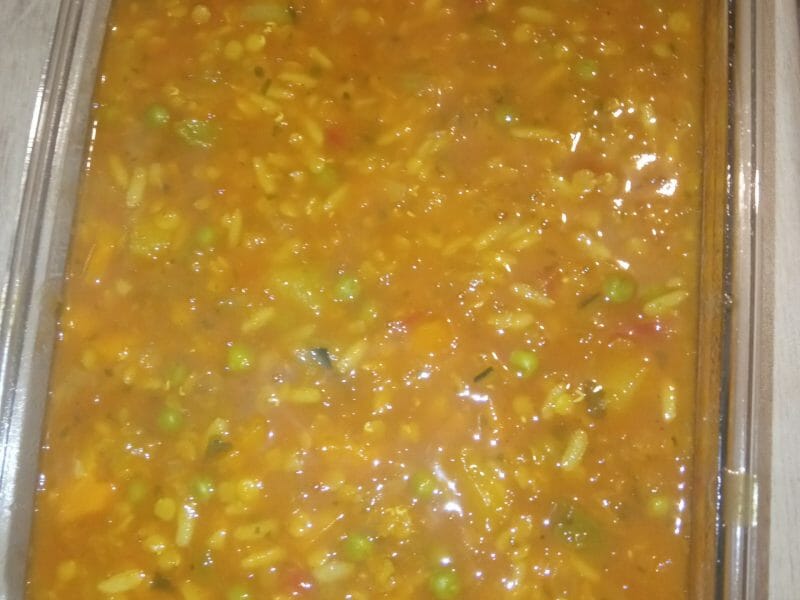 Cliquez pour zoomer ! Soupe de légumes aux lentilles et au riz Thermomix par chazey