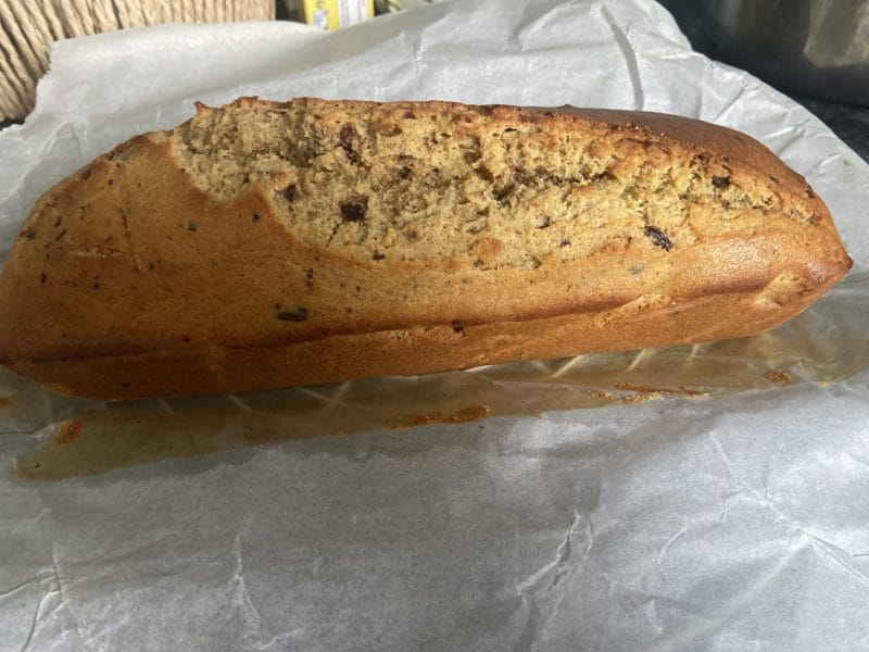 Cliquez pour zoomer ! Cake banane et pépites de chocolat Thermomix par kiki2010