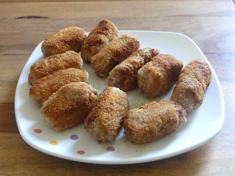 Cliquez pour zoomer ! Menchi-katsu – Boeuf haché pané Thermomix par nadinemarie