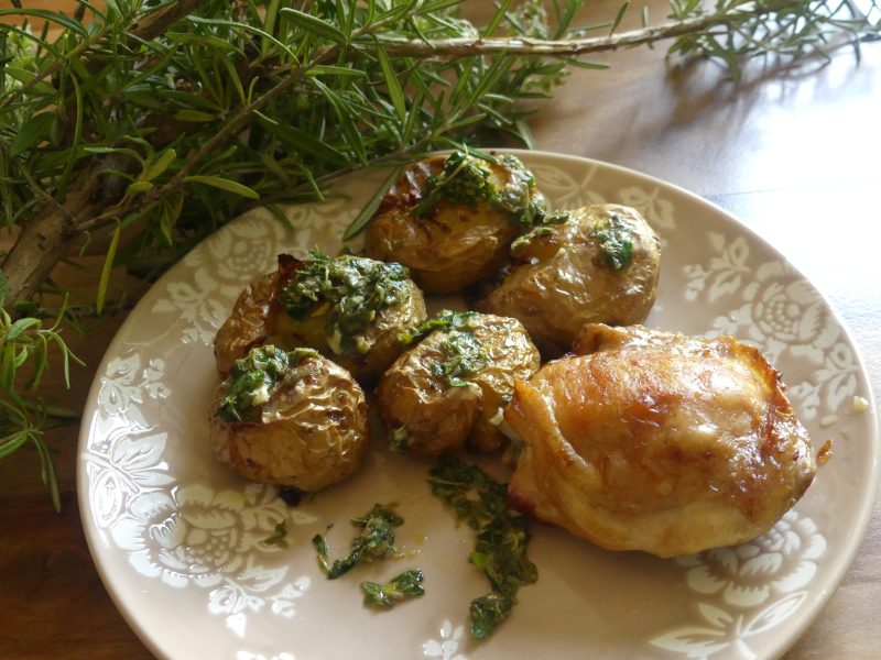 Cliquez pour zoomer ! Rattes rôties à la salsa verde Thermomix par nadinemarie