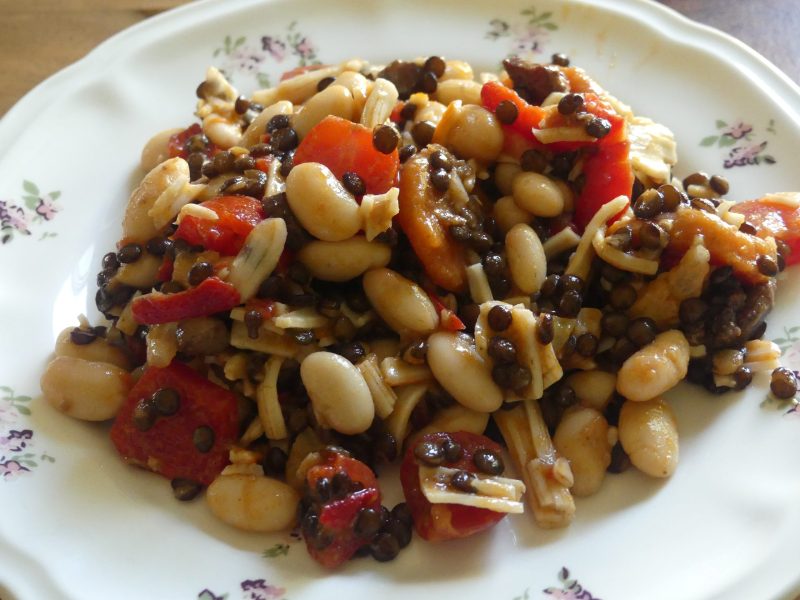 Cliquez pour zoomer ! Salade de légumineuses aux bâtonnets de crabe Thermomix par nadinemarie