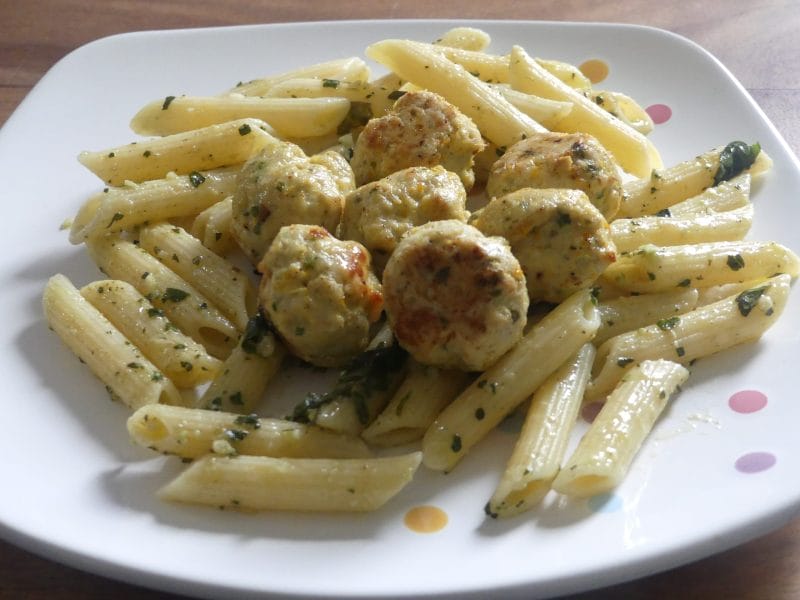 Cliquez pour zoomer ! Boulettes de dinde, courgettes et cumin Thermomix par nadinemarie