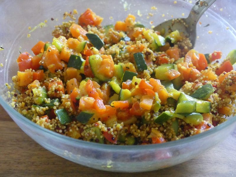Cliquez pour zoomer ! Bowl méditerranéen aux légumes et céréales Thermomix par nadinemarie