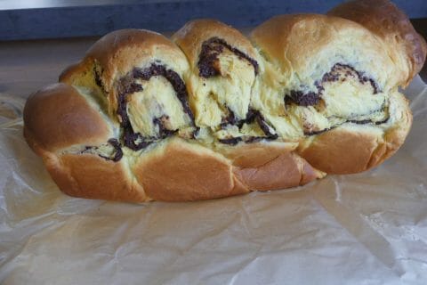 Cliquez pour zoomer ! Cozonac – Brioche roumaine aux noix et chocolat Thermomix par nadinemarie