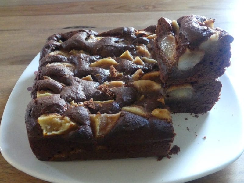 Cliquez pour zoomer ! Brownies aux poires Thermomix par nadinemarie