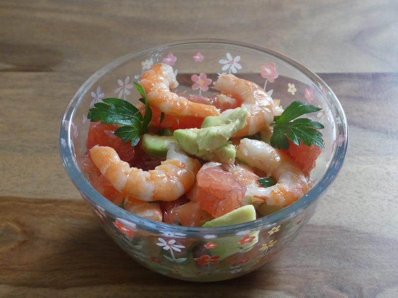 Cliquez pour zoomer ! Ceviche de crevettes, mangue, avocat Thermomix par nadinemarie
