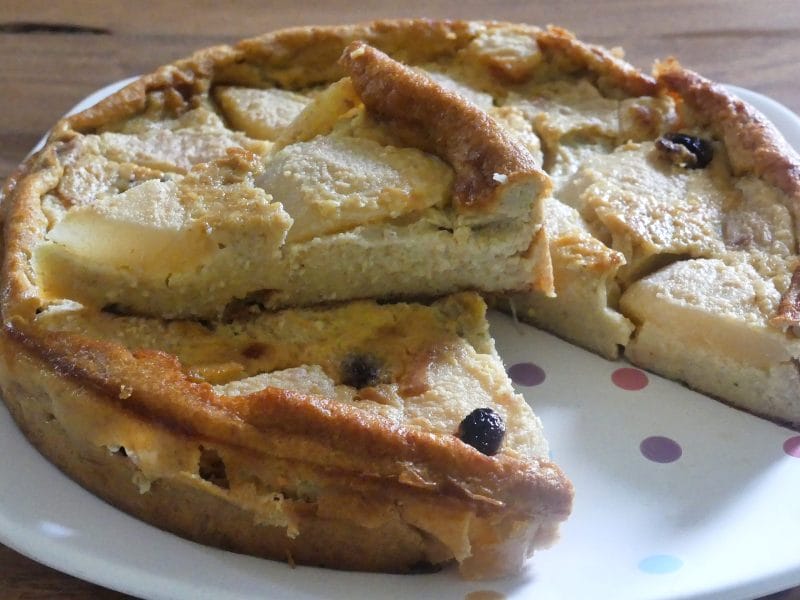 Cliquez pour zoomer ! Clafoutis aux poires et aux raisins secs Thermomix par nadinemarie