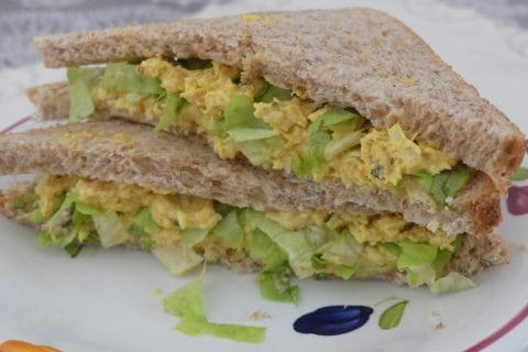 Cliquez pour zoomer ! Club sandwich poulet curry Thermomix par nadinemarie