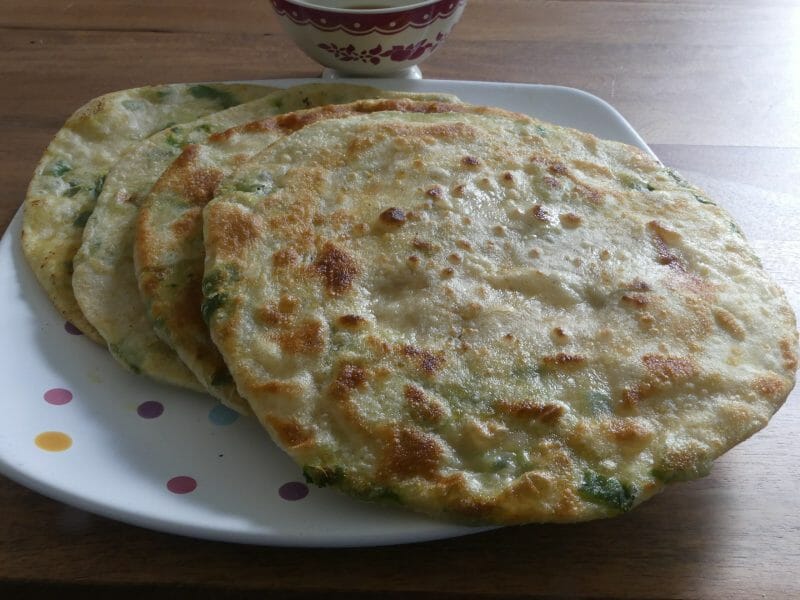 Cliquez pour zoomer ! Cong you bing – Galettes à la ciboule Thermomix par nadinemarie