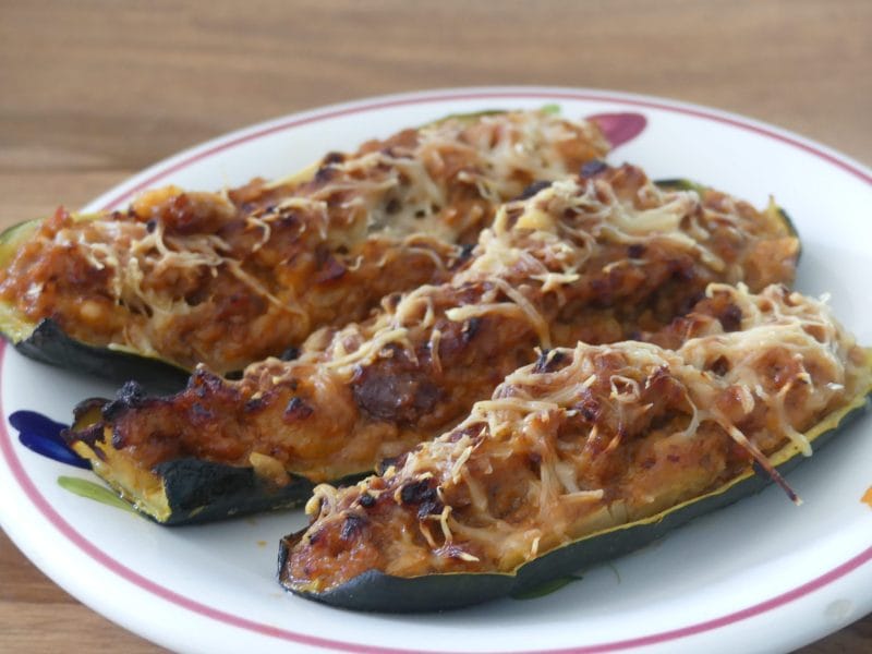 Cliquez pour zoomer ! Courgettes farcies à la viande hachée Thermomix par nadinemarie