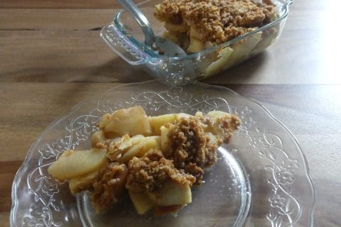 Cliquez pour zoomer ! Crumble pommes, poires et spéculoos Thermomix par nadinemarie