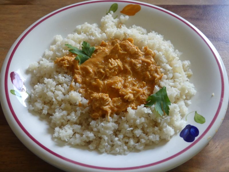 Cliquez pour zoomer ! Curry poulet chou-fleur au lait de coco Thermomix par nadinemarie