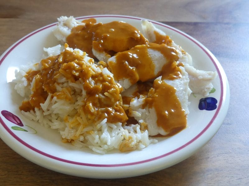 Cliquez pour zoomer ! Curry de poisson au lait de coco Thermomix par nadinemarie