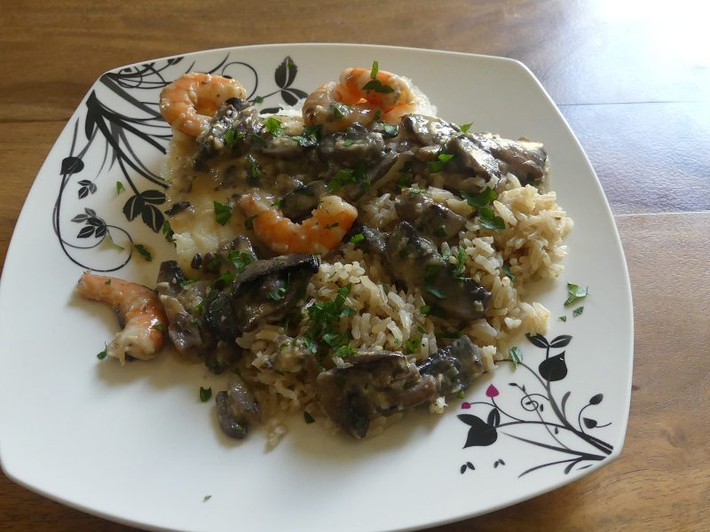 Cliquez pour zoomer ! Filets de sole aux crevettes et champignons Thermomix par nadinemarie