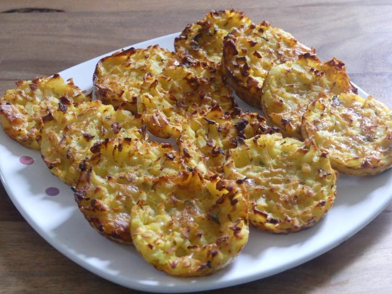 Cliquez pour zoomer ! Galettes de pommes de terre au four Thermomix par nadinemarie