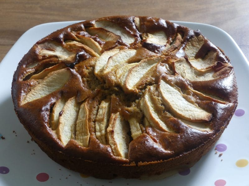 Cliquez pour zoomer ! Gâteau aux pommes, noix et raisins secs Thermomix par nadinemarie