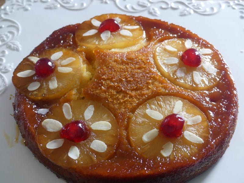 Cliquez pour zoomer ! Gâteau renversé à l’ananas Thermomix par nadinemarie