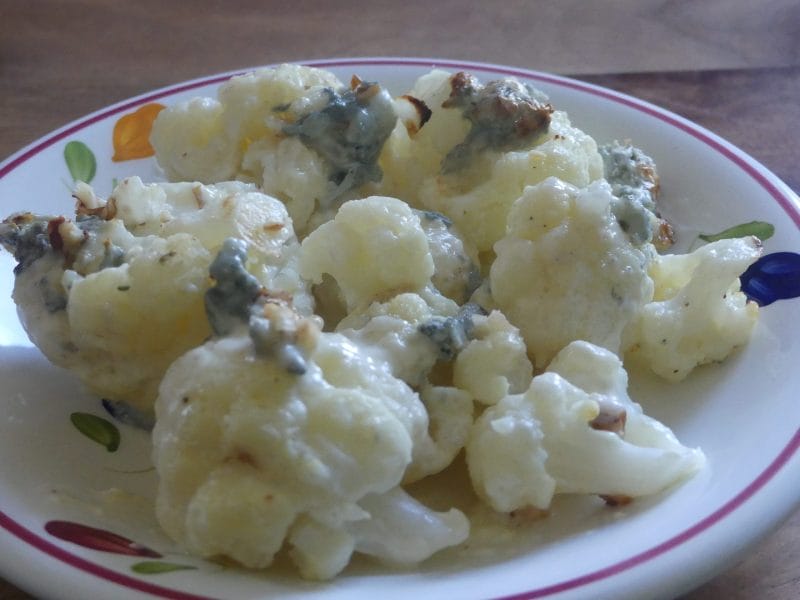 Cliquez pour zoomer ! Gratin de chou-fleur au gorgonzola et aux noix Thermomix par nadinemarie