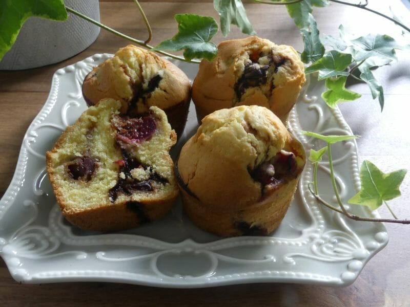 Cliquez pour zoomer ! Muffins aux cerises Thermomix par nadinemarie