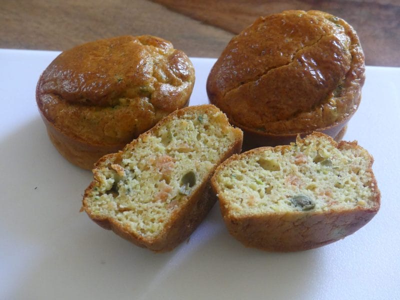 Cliquez pour zoomer ! Muffins courgettes et saumon Thermomix par nadinemarie